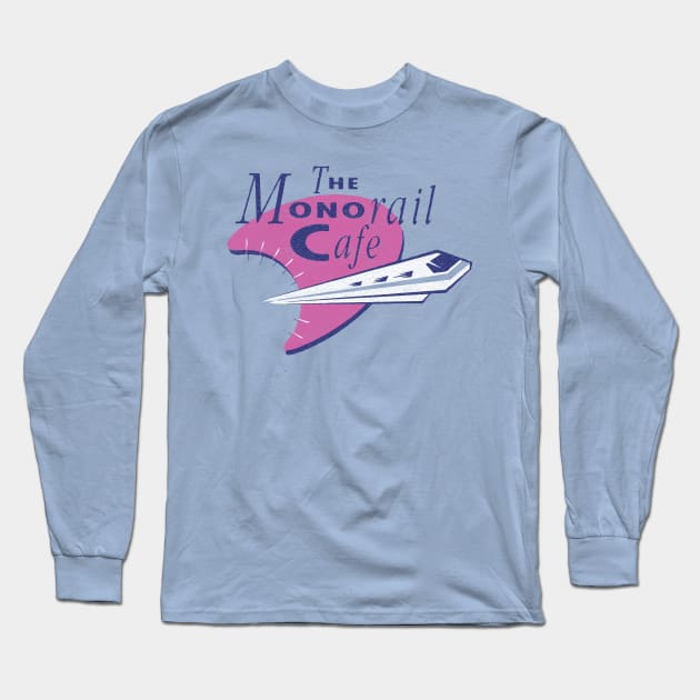 Monorail Cafe Long Sleeve T-Shirt by Heyday Threads